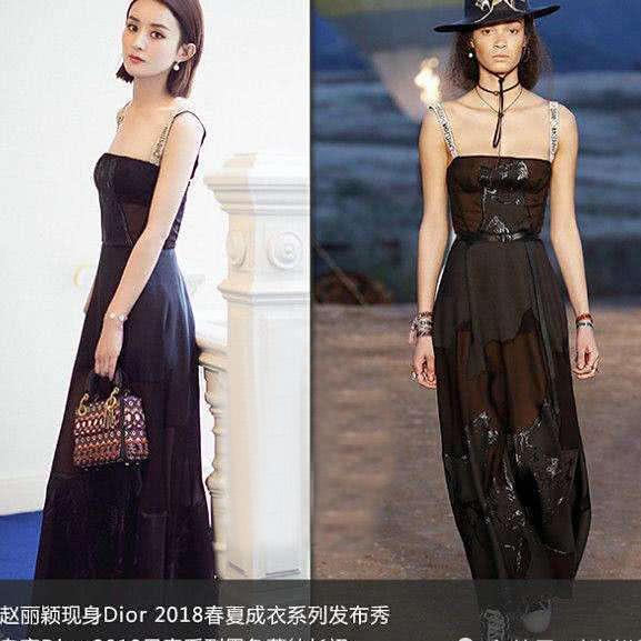 赵丽颖巴黎街头照曝光 宽松黑色V领裙气场1米8