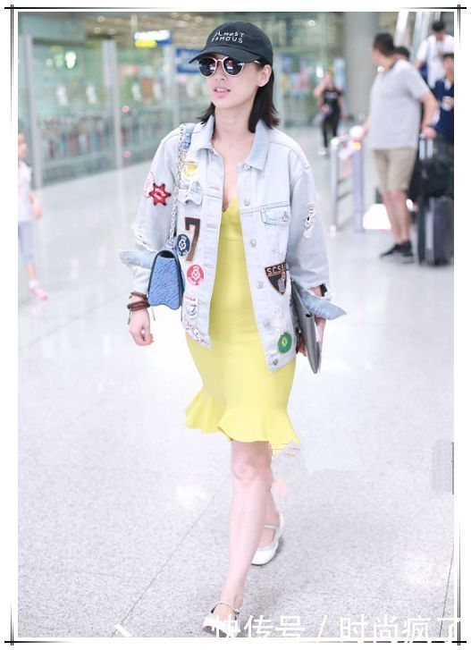 黄圣依这胯真宽！这包臀裙怎么塞进去，网友：不勒得慌吗？