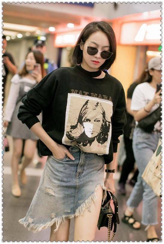 都说李沁有逆天大长腿，可是这次穿短裙，竟完全被宋茜比下去了?