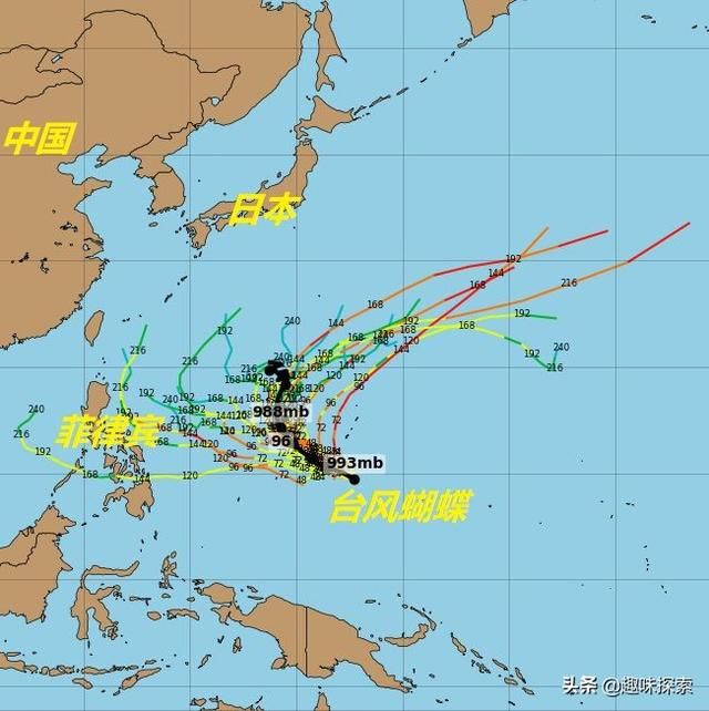 强台风“蝴蝶”风力达15级，势不可挡，今天有望成16级超强台风