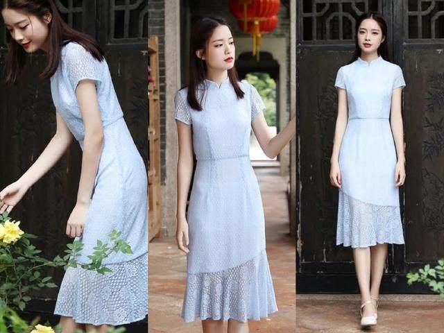 今年很流行中国风连衣裙，搭配对的鞋子变美不止一点点！