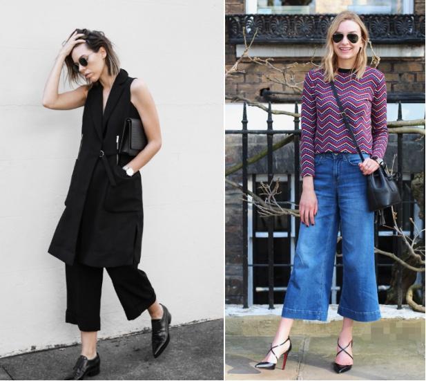  『显瘦』小个子女生穿阔腿裤，选择九分的款式，显瘦又显高