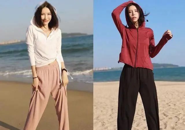  #显瘦#腿粗就别穿紧身牛仔裤,宽松的“卫裤”很显瘦,百搭又时髦!