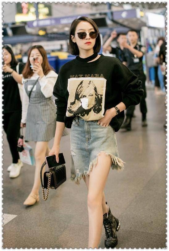 都说李沁有逆天大长腿，可是这次穿短裙，竟完全被宋茜比下去了?