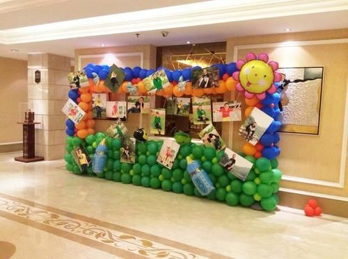 『电动打气』小孩生日聚会布置