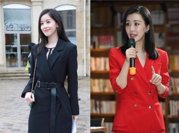当24岁章泽天和37岁田朴珺同穿西装，一个温婉大气，一个霸气十足