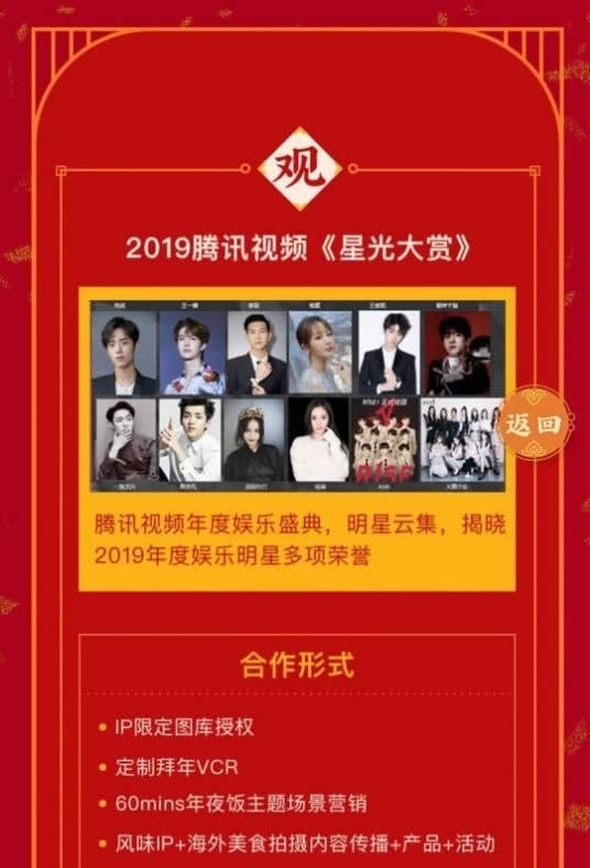 2020的腾讯星光大赏