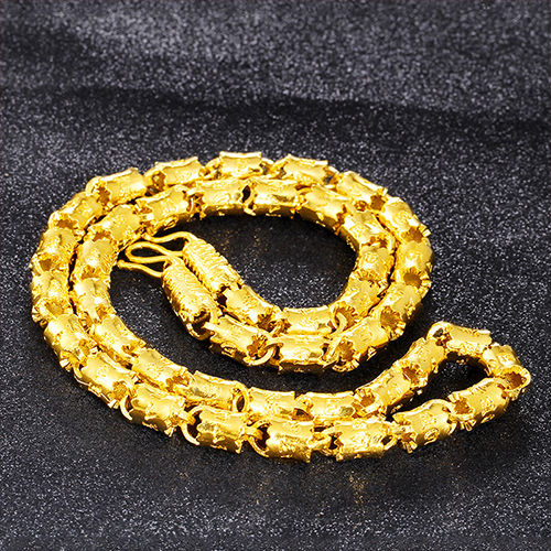 沙金与黄金分辨不清?今年流行这些男士沙金首饰，果然霸气又体面