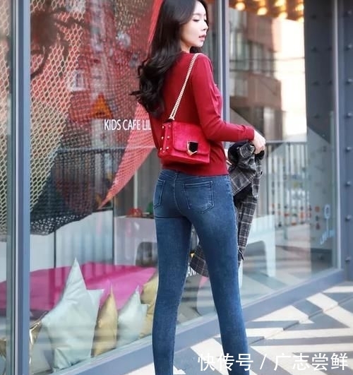 「好处」紧身牛仔裤,修身塑形,完美的比例分割,独到好处