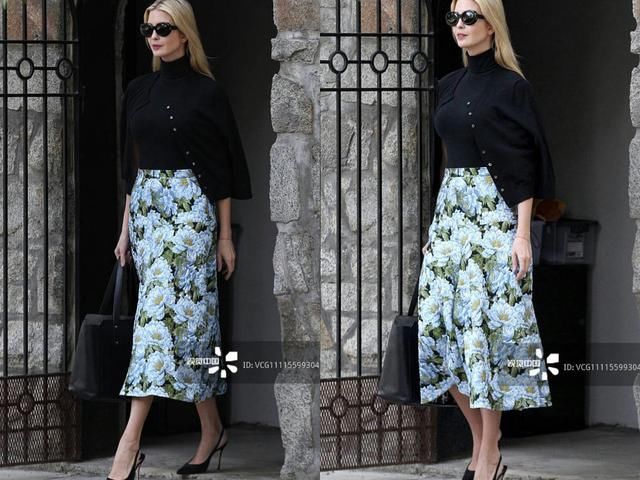 伊万卡混搭拖鞋气质越变越好，网友：为啥女儿颜值变低了？