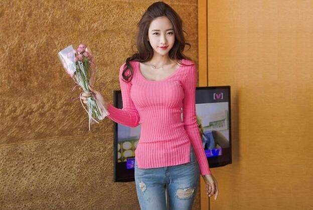 紧身牛仔裤优雅时尚,简洁又百搭,特别有气场也很个性!