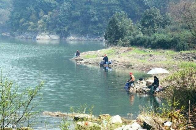  [湍急]流水湍急，鱼群在水下，溪流钓如何钓水流湍急水域