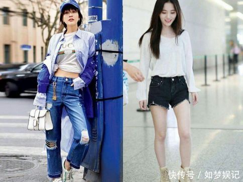 吴昕1米60，鞠婧祎1米59，终于知道比例和腿细哪个更重要！