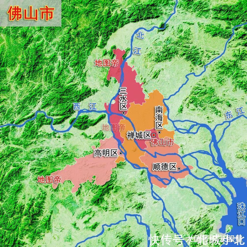  #地形图#22张地形图，快速了解广东省各地级市